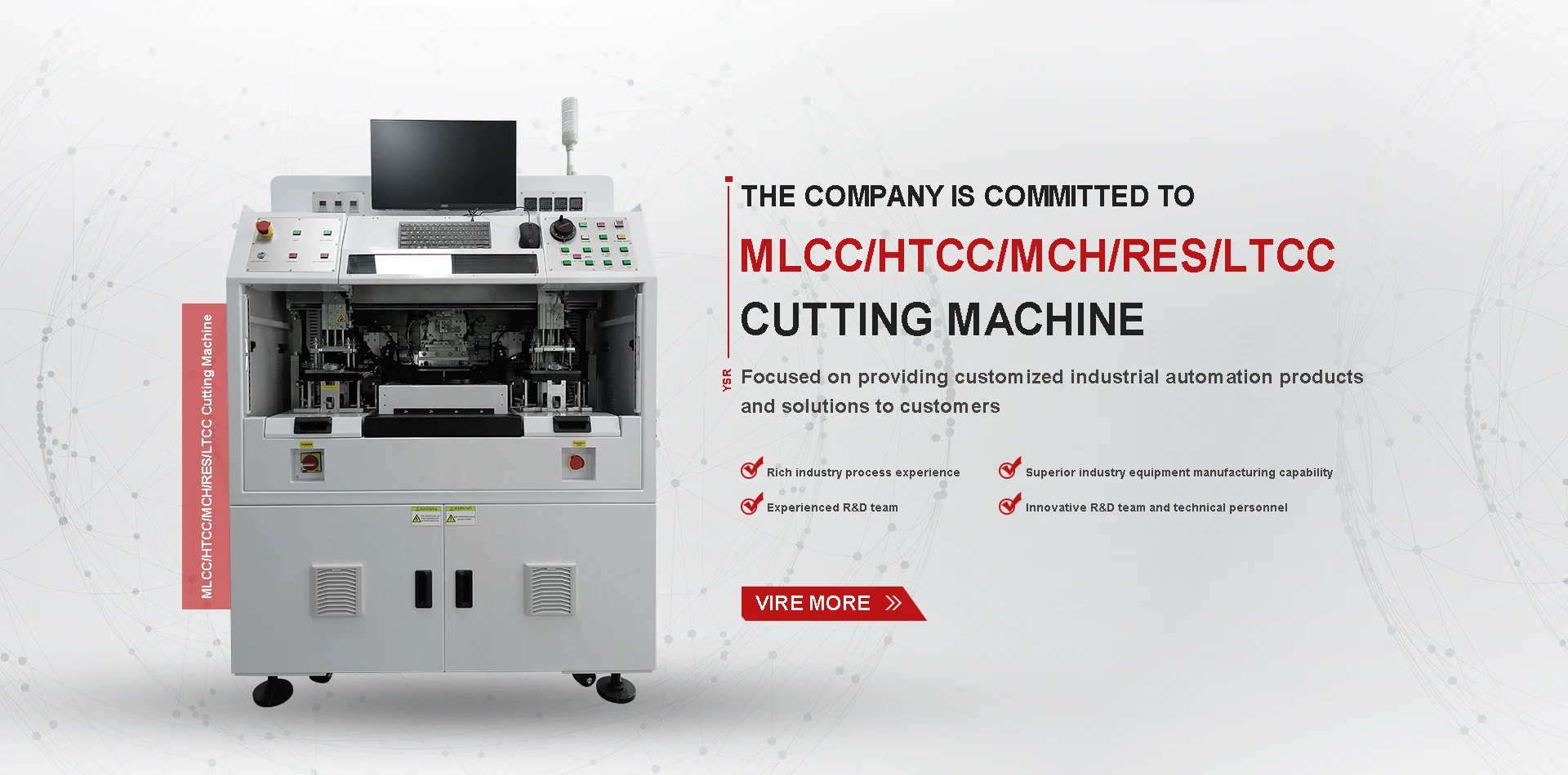 MLCC/HTCC/MCH/RES/LTCC -Leikkuukone